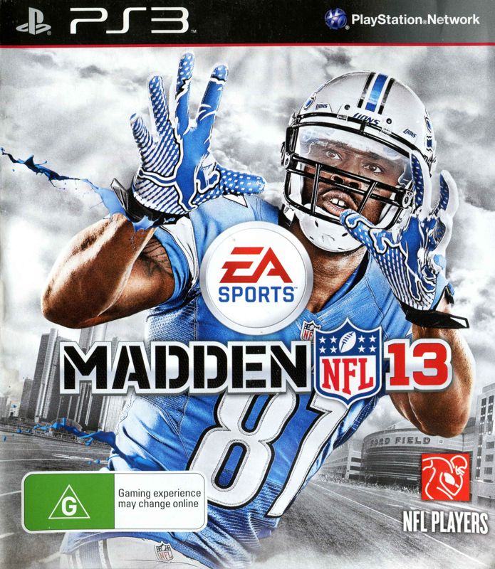 Madden NFL 13 box art for Playstation 3